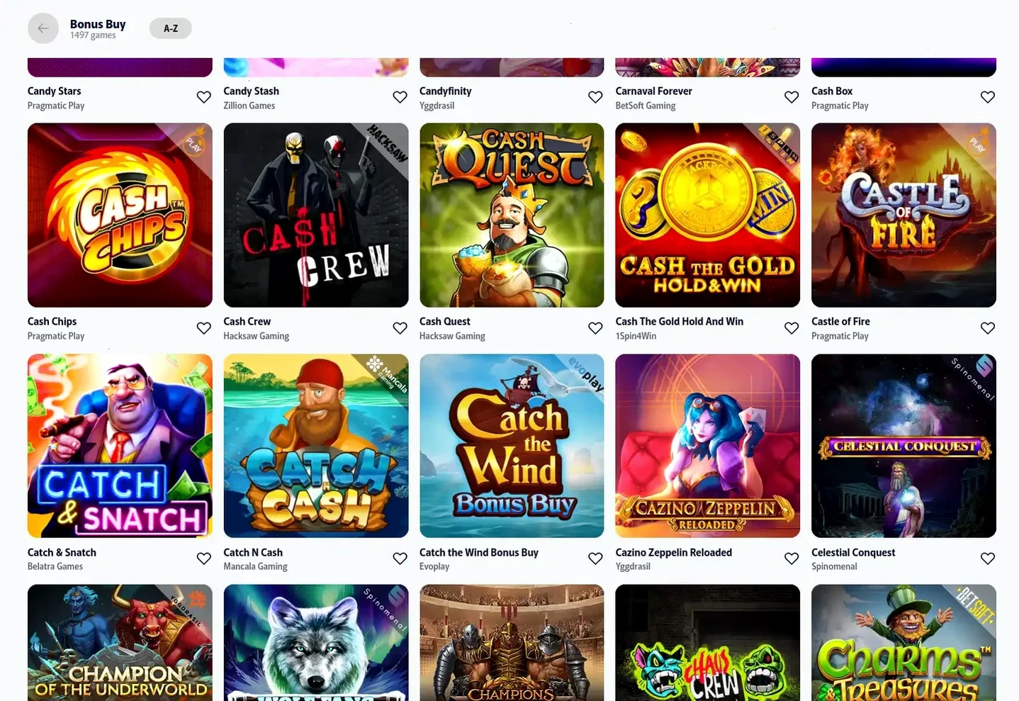 Игровой интерфейс онлайн казино Поперло